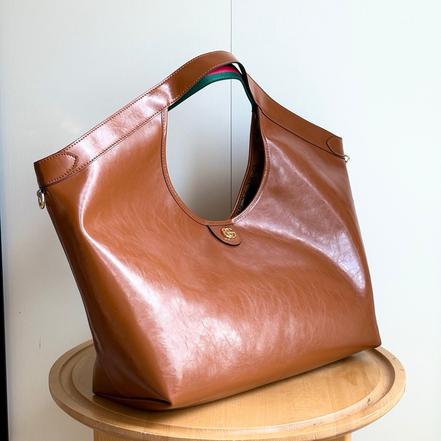 Gvc*1 Giglio Large Tote Bag Dark Brown Leather 60Cm 853971 AAF2H 7645