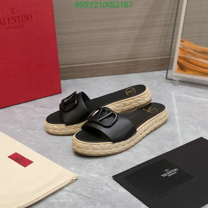Va1e*ntin0 Garavani Vlogo Leather Espadrille Slides Black
