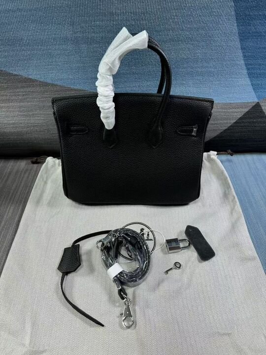 H**me5 Birkin B25 Togo Black 25Cm Silver Hardware
